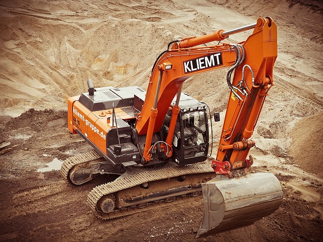 excavator digging foundation